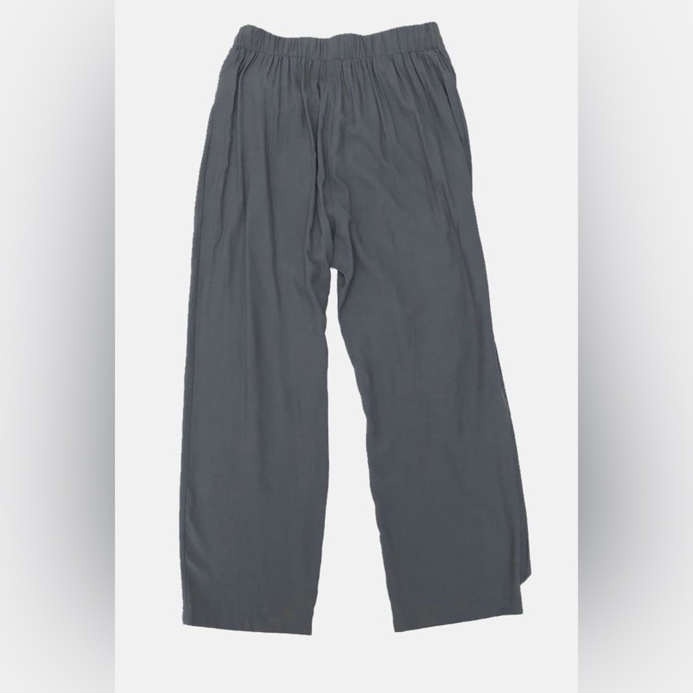 Chic Gray Wrap-Style Tie Waist Pants - Picture 3 of 10